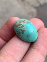 Exquisite Afghan Turquoise Cabochon: 24.32 Carats of Natural Splendor - Image 5