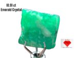 Discover the Elegance of a 10.91ct Emerald Crystal: A Detailed Look at Its Dimensions