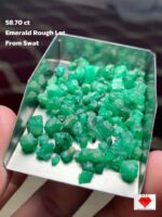 A Rare Gem from Swat: 58.70ct Emerald Rough with Exceptional Potential