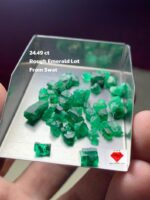 A Closer Look at a 24.49ct Swat Emerald Rough: Dimensions, Potential & Market Value