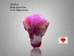 Earthborn Elegance: 22.60ct Afghan Ruby Specimen with Striking Form