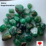 78.54ct Emerald Rough Lot: Raw Green Crystals for Collectors & Creators (9x10x9mm Avg)