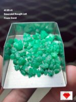 41.95 Carat Swat Valley Emerald Rough Lot – Natural Green Formation