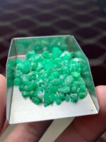 41.95 Carat Swat Valley Emerald Rough Lot – Natural Green Formation - Image 2