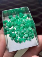 41.95 Carat Swat Valley Emerald Rough Lot – Natural Green Formation - Image 4