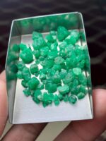 41.95 Carat Swat Valley Emerald Rough Lot – Natural Green Formation - Image 6