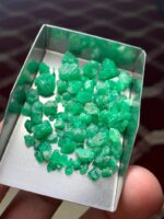 41.95 Carat Swat Valley Emerald Rough Lot – Natural Green Formation - Image 13