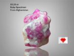 The Heart of the Mountain: 55.25ct Afghan Ruby Specimen in Raw Grandeur