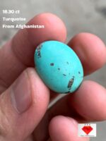 18.30ct Afghan Turquoise Cabochon: A Stone of Calm Color and Confident Shape