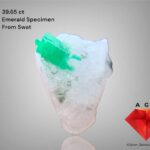 39.65ct Swat Emerald Specimen – A Large and Impressive Natural Crystal