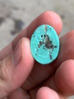 18.30ct Afghan Turquoise Cabochon: A Stone of Calm Color and Confident Shape - Image 8