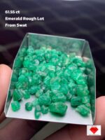 Rare Swat Emerald: 61.55ct Rough Gem