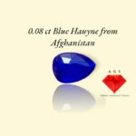 Rare Blue Hauyne – A Jewel from Afghanistan - 0.08 ct