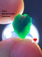 5.22ct Swat Emerald Crystal – Natural Untreated Beauty with Striking Form