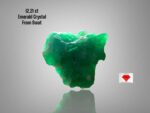 12.21ct Swat Emerald Crystal – Natural Beauty with Vibrant Green Saturation