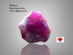 Mountain Flame: 25.90ct Swat Ruby Specimen of Natural Elegance