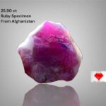 Mountain Flame: 25.90ct Swat Ruby Specimen of Natural Elegance