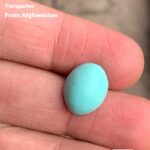 Discovering Beauty: A 6.95 ct Afghan Turquoise Cabochon