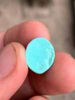 Discovering Beauty: A 6.95 ct Afghan Turquoise Cabochon - Image 5