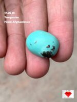 Discover the 17.50ct Timeless Beauty of Afghan Turquoise Cabachon