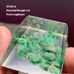 37.60ct Laghman Emerald Rough Lot – Bold Natural Crystal (14.81 x 11.35 x 6.40 mm)