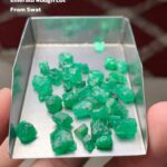 32.22 Carat Emerald Rough Lot from Swat – Dimensions 10.00 × 8.17 × 7.68 mm