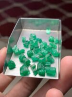 32.22 Carat Emerald Rough Lot from Swat – Dimensions 10.00 × 8.17 × 7.68 mm - Image 12