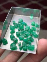 32.22 Carat Emerald Rough Lot from Swat – Dimensions 10.00 × 8.17 × 7.68 mm - Image 19