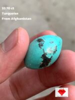 33.70ct Afghan Turquoise Cabochon: A Statement Stone with Natural Elegance