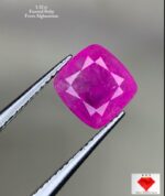 Elegant 1.92ct Afghan Ruby – Faceted Natural Gemstone with Rich Symmetry