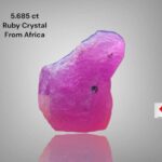 Exploring the Beauty of a 5.685ct Afghan Ruby Crystal: 9.98 x 7.05 x 7.00mm