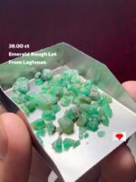 38.00ct Emerald Rough Lot from Laghman, Afghanistan