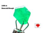 Untouched Beauty: 2.00ct Rough Swat Emerald with Natural Depth and Rich Color
