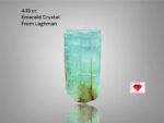 4.15ct Emerald Crystal from Laghman, Afghanistan – Slender and Striking