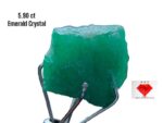 5.90ct Swat Emerald Crystal – A Vivid Green Gem from Pakistan’s Mineral Riches