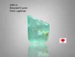 Laghman Emerald Crystal, 2.80ct Vivid Green Gemstone