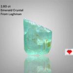 Laghman Emerald Crystal, 2.80ct Vivid Green Gemstone
