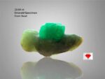 23.55 Carat Afghan Emerald Specimen: Natural Freeform Green Gem