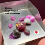 30.80ct Natural Ruby Rough Lot – Afghanistan | 12.03 x 10.93 x 6.51 mm
