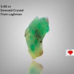 5.40ct Laghman Emerald Crystal: Afghan Beauty in a Sleek, Elongated Form