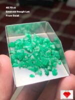 Swat Emerald Rough Lot – 40.70 Carats of Raw Natural Beauty