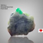 120.74 Carat Swat Emerald Specimen: Natural Crystal