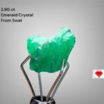 2.90ct Swat Emerald Crystal: A Natural Green Treasure in Compact Form