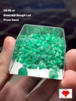 Unveiling a 50.95ct Rough Emerald Lot from Swat