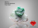 65.25 ct Swat Emerald Specimen: Bold Green Elegance