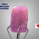 4.585ct Afghan Ruby Crystal – Raw, Natural, and Rich in Color