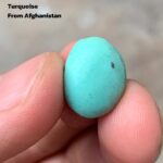 Discover the Timeless Beauty of Afghan Turquoise: 6.05 ct Cabochon Gemstone