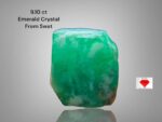 9.10ct Natural Swat Emerald Crystal – Untreated Green Beryl from Pakistan