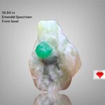 Natural Beauty Preserved: 25.50-Carat Swat Emerald Specimen