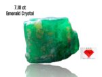 7.10ct Swat Emerald Crystal (9x12x8mm): A Natural Marvel in Green